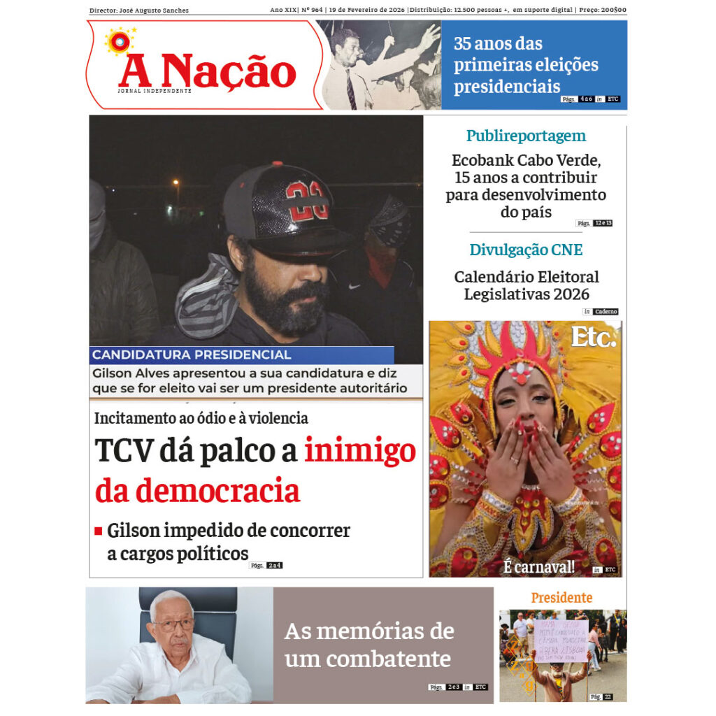 Destaques da edição 964 do Jornal A NAÇÃO
